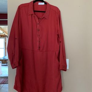 Time and Tru rose colored shirt dress size XXL(20)